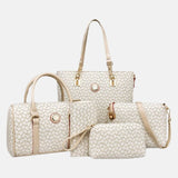 Ensemble set de voyage valise bagage à main blanc anse blanche