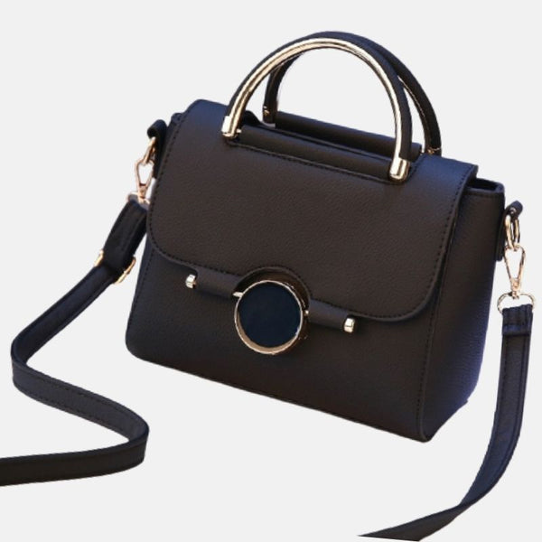 Mini sac de femme style tendance mode polyuréthane noir bordeaux grande bandoulière