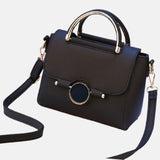 Mini sac de femme style tendance mode polyuréthane noir bordeaux grande bandoulière