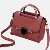    Mini sac de femme style tendance mode polyuréthane rouge bordeaux grande bandoulière
