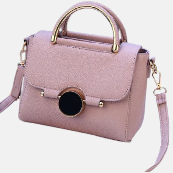 Mini sac de femme style tendance mode polyuréthane violine clair grande bandoulière